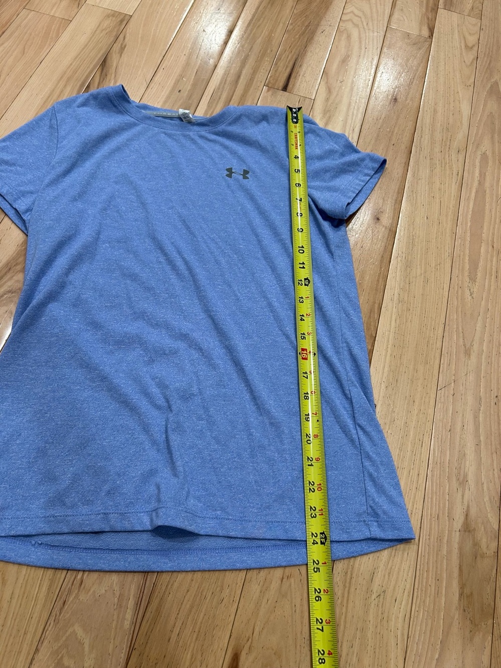 Under Armour Threadborne Heat Gear Light Baby Blue Short Sleeve Shirt - Small - Picture 4 of 5